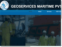 Tablet Screenshot of geoservicesmaritime.com